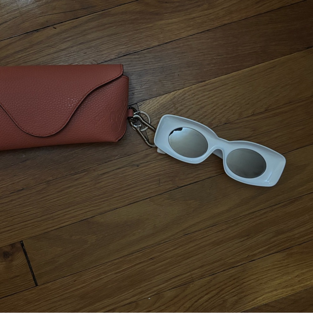 White Sunglasses with Case